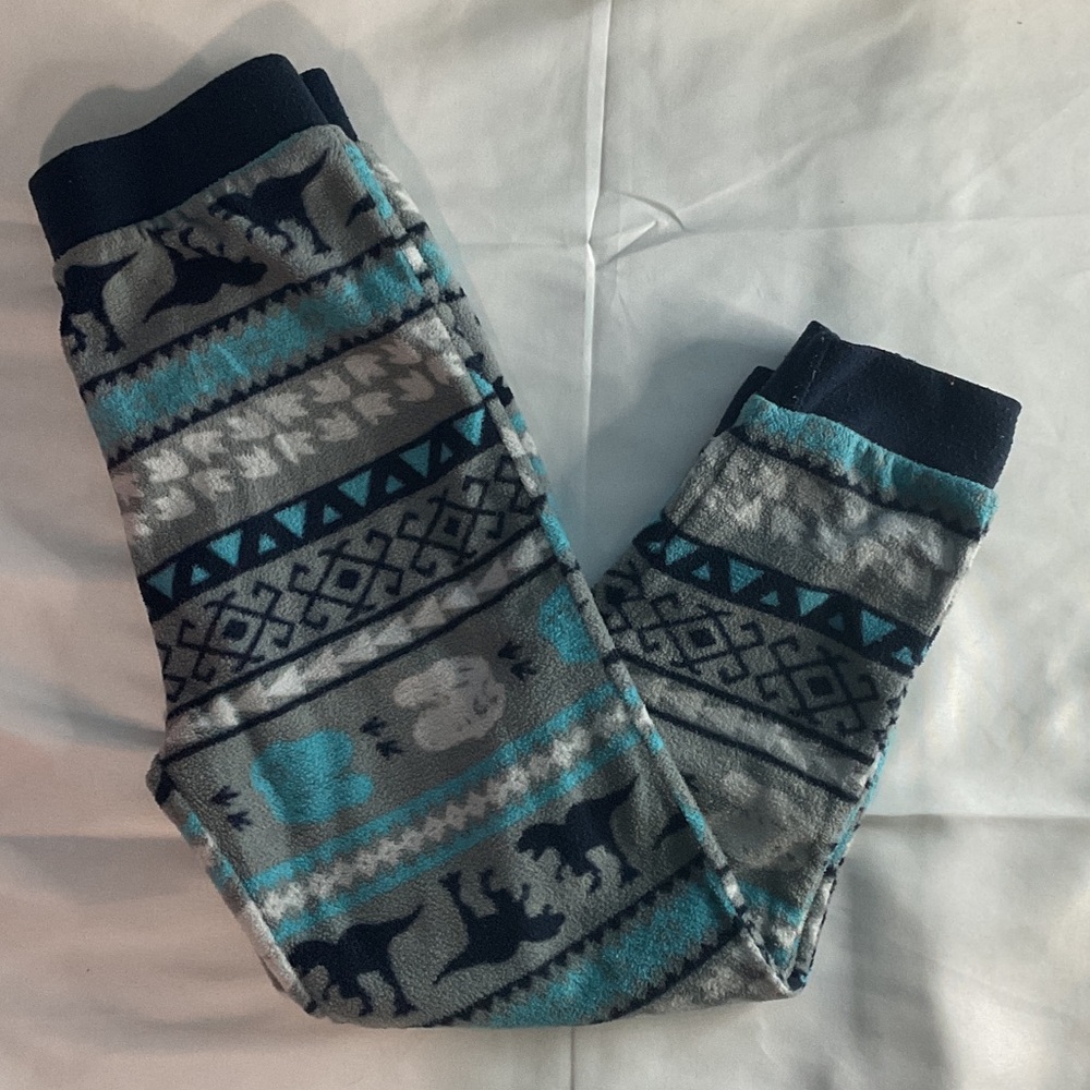 Cozy Patterned Fleece Pants
